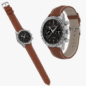 Omega Speedmaster 57 Closed Leather Bracelet Collection 3D model